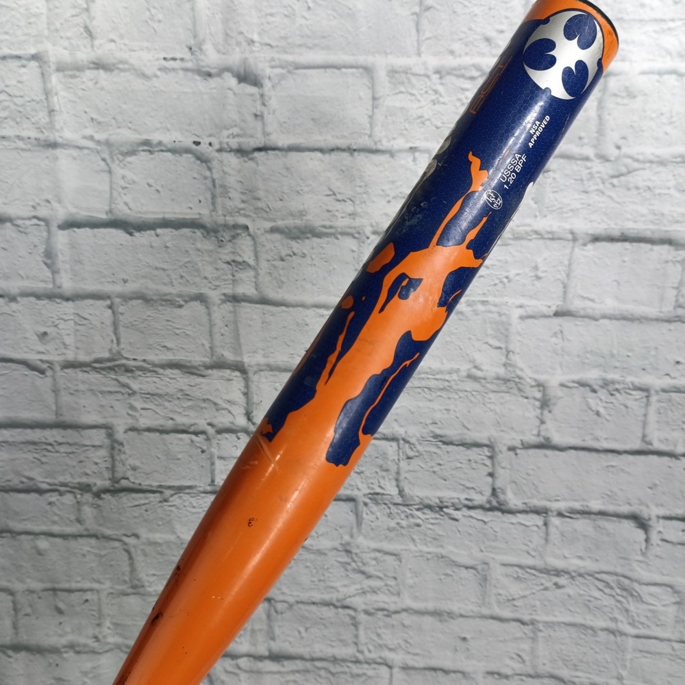 Worth Mayhem MAY98 Slowpitch Softball Bat Orange Blue ASA USSSA 26  oz 33 in